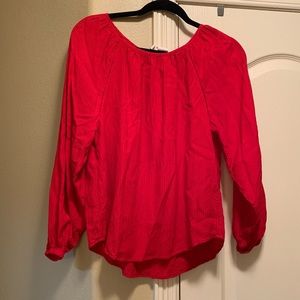 H&M red blouse